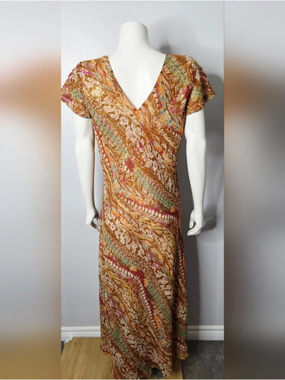 Tory Burch Reversible Bias-Cut Maxi Gown